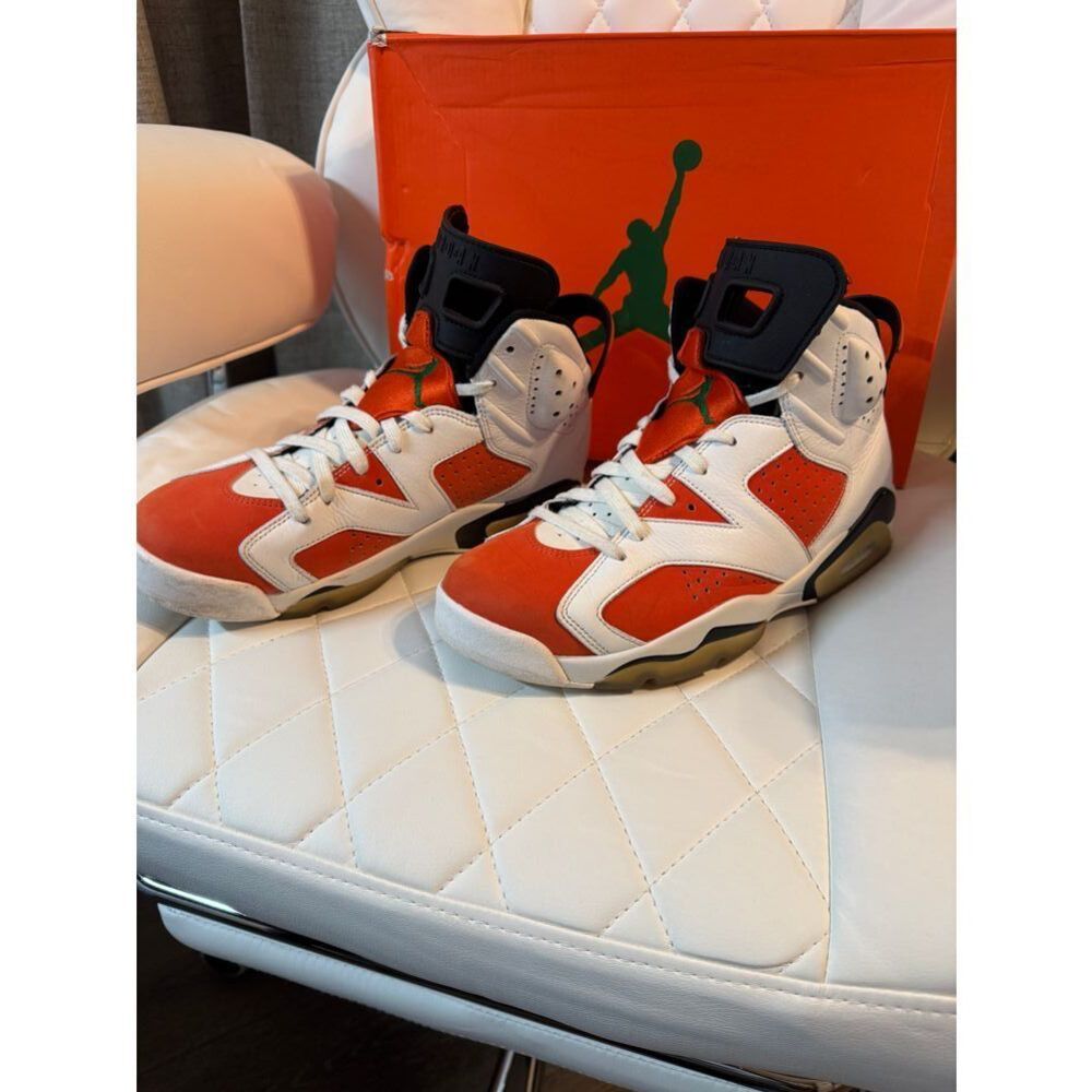 Air Jordan 6 Retro 'Gatorade Like Mike'‎ Orange Basketball Sneakers